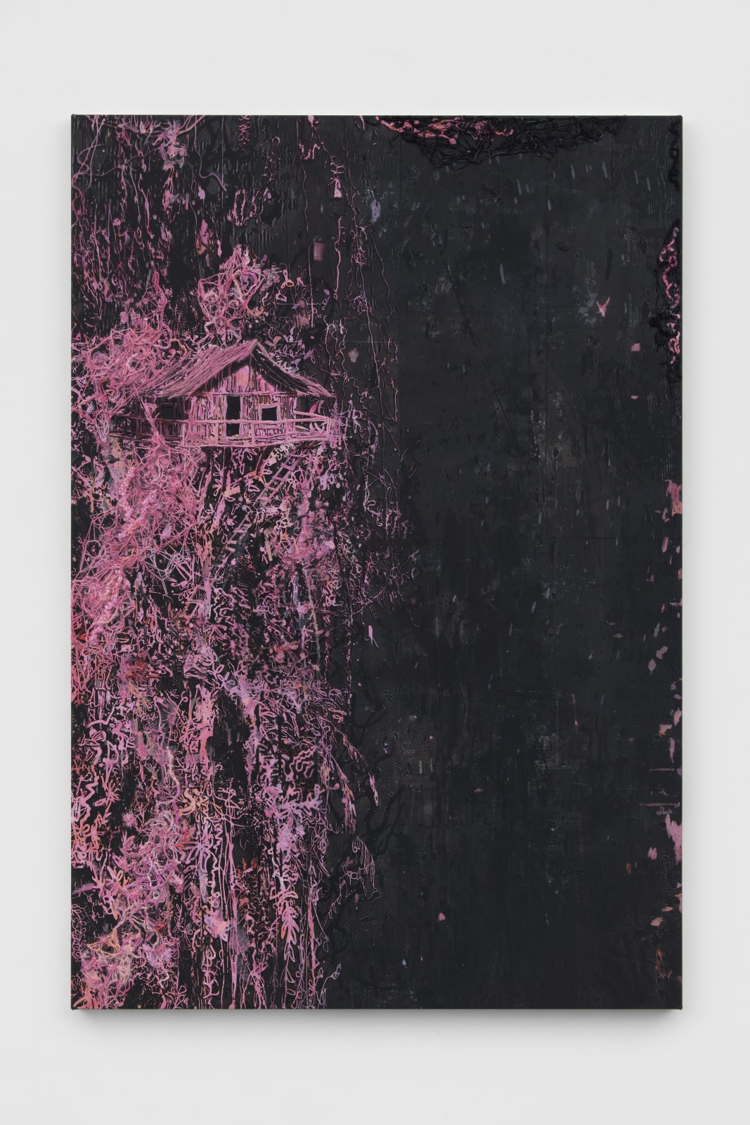 Michael Raedecker, the experiment, 2023