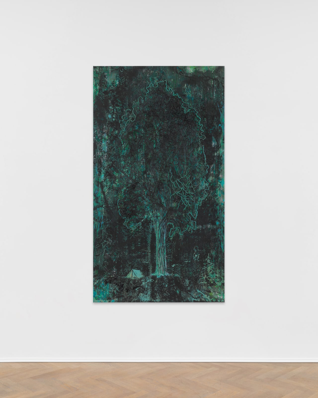 Michael Raedecker, space, 2024