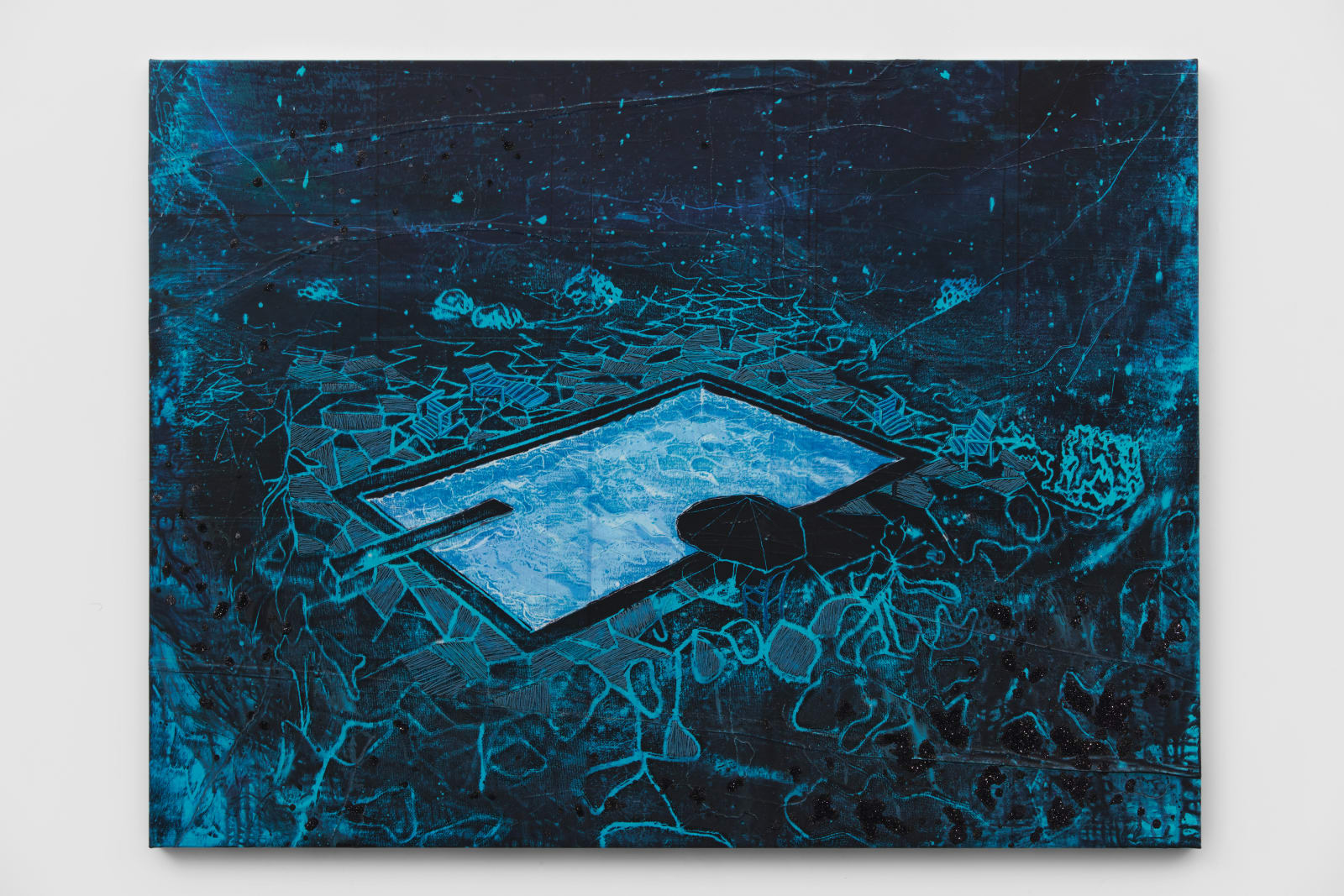 Michael Raedecker, circuit, 2021