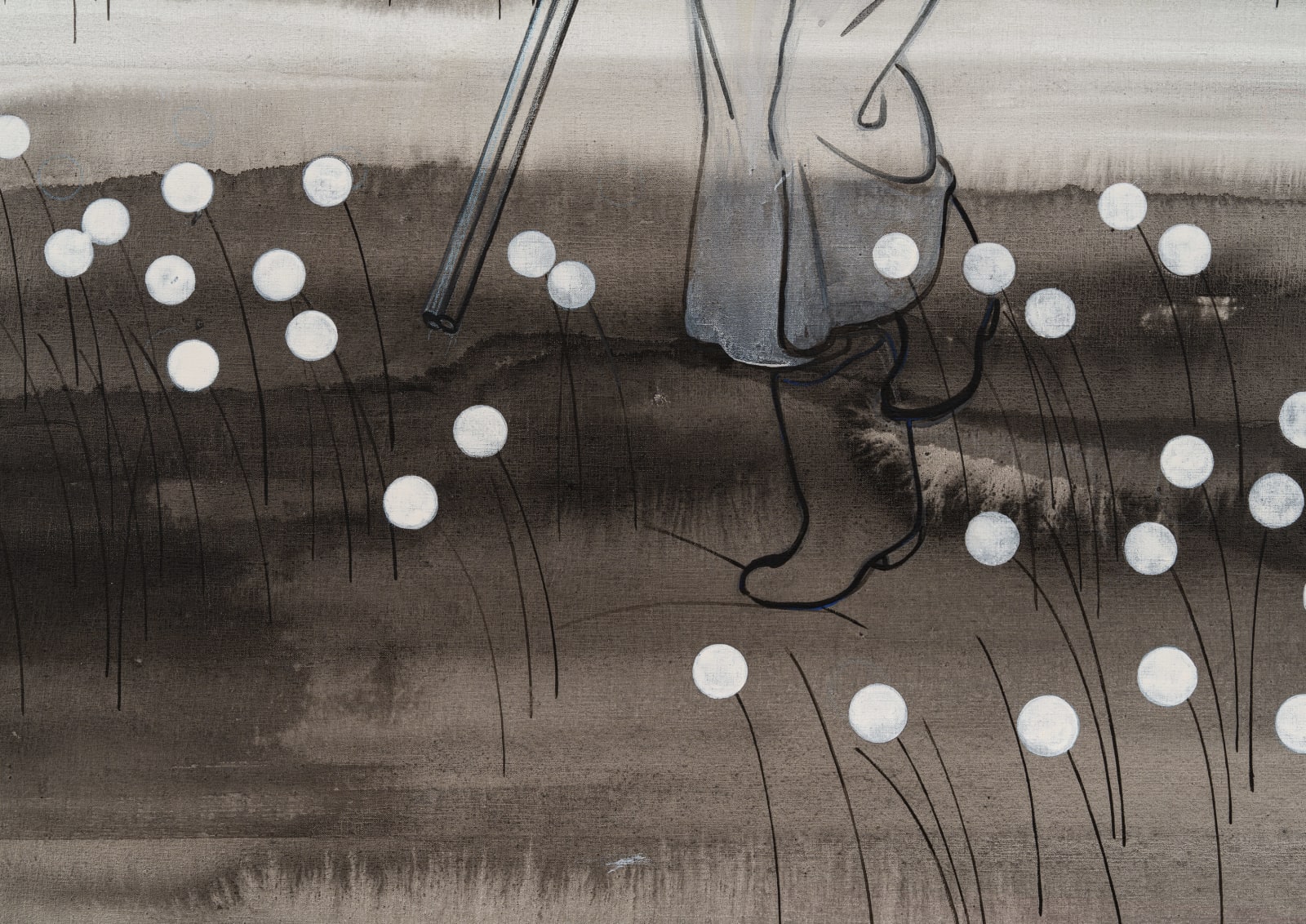 Charles Avery, Untitled (Hunter Coming Towards: Signifying Right: Pink Sky), 2022