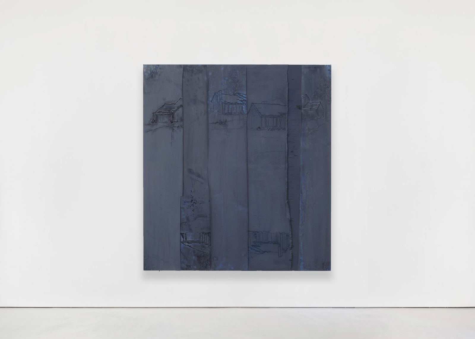 Michael Raedecker, pillar, 2014