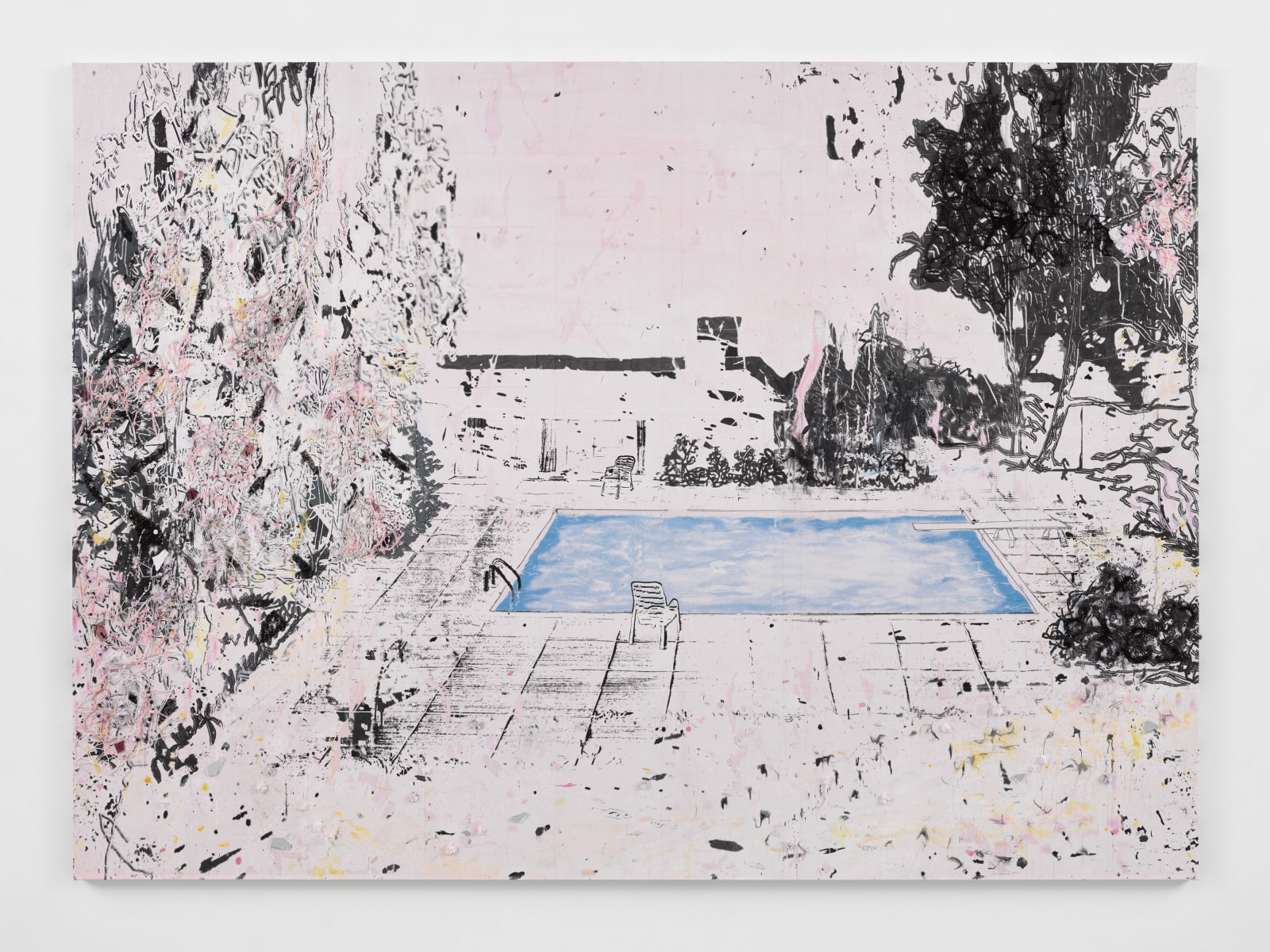 Michael Raedecker, inert pursuit, 2024