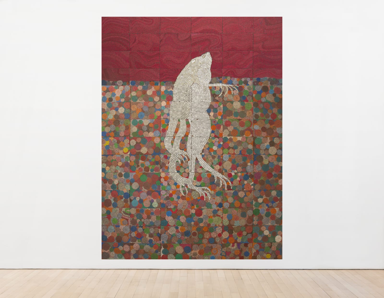 Elias Sime, Tightrope: Lovers, 2019