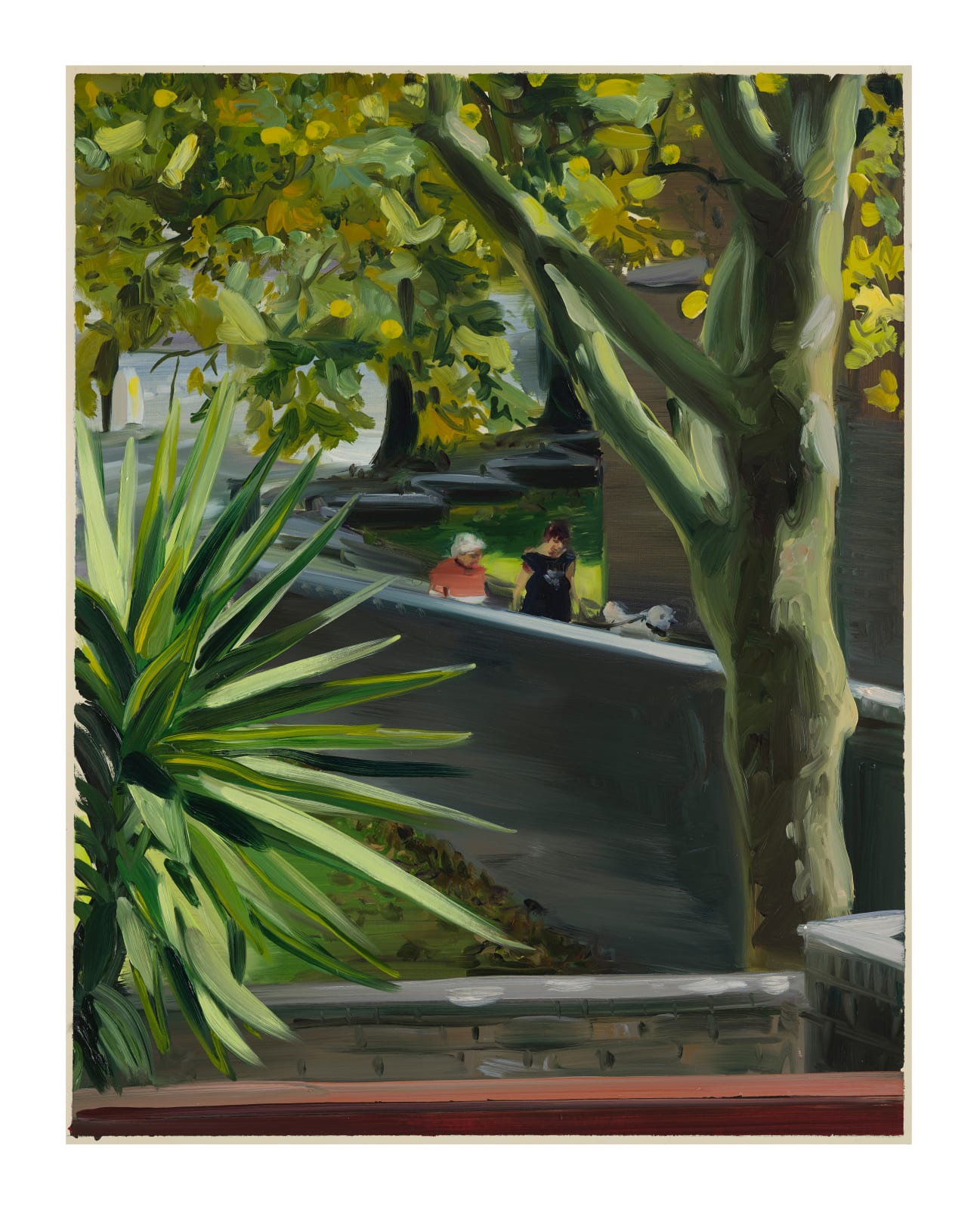 Caroline Walker, Study for Carol and Lil, Walking Pepe, 2020