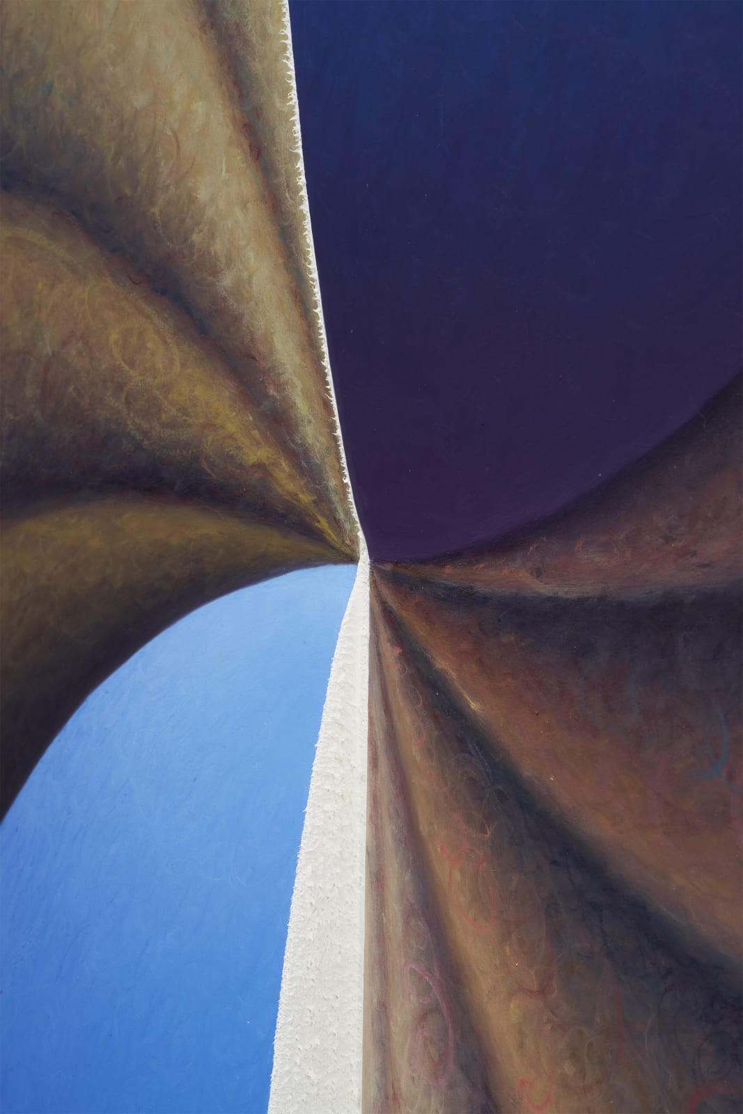 Loie Hollowell, Boob Wheel in blue and yellow, 2020