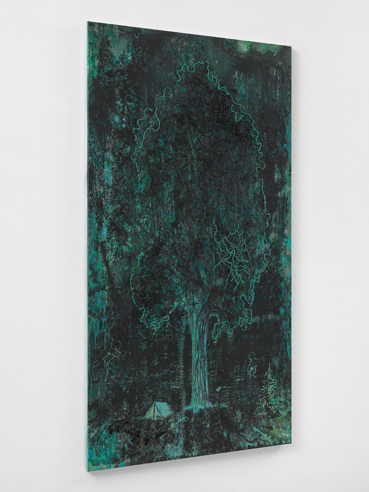 Michael Raedecker, space, 2024