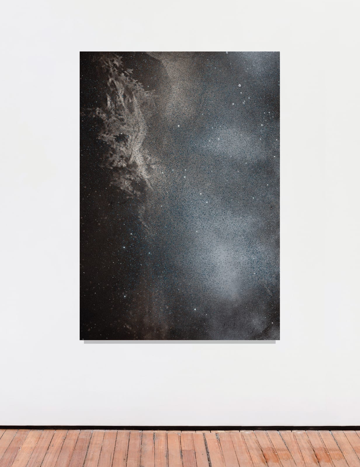 An inkjet print depicting outer space.