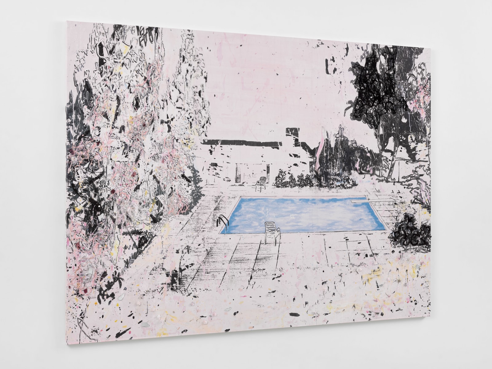 Michael Raedecker, inert pursuit, 2024