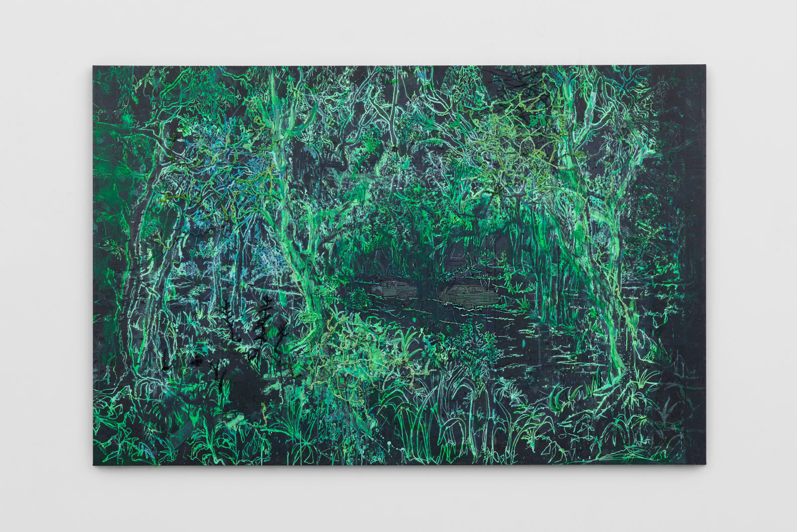 Michael Raedecker, seven directions, 2021