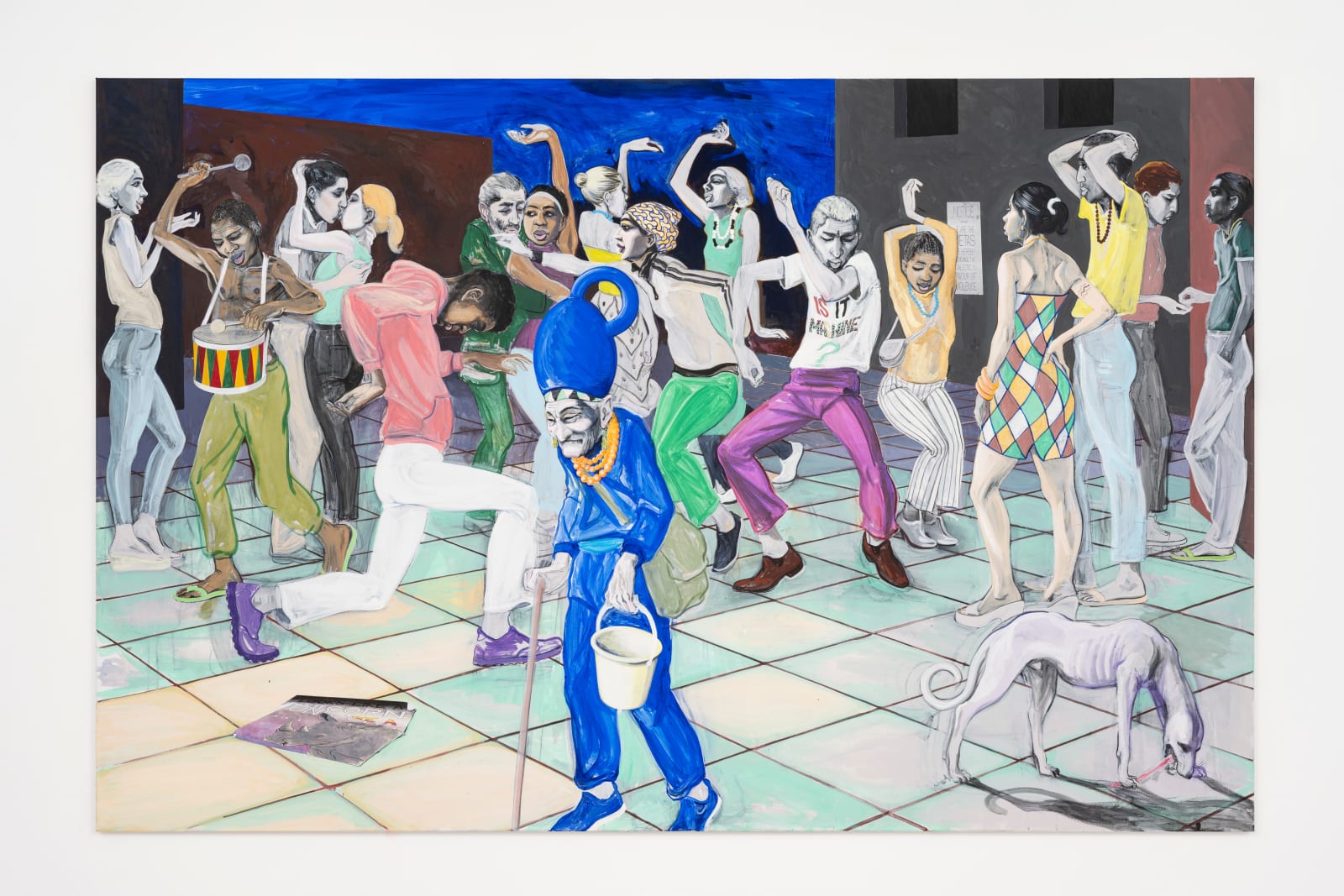 Charles Avery, Untitled (Dancers, Seer in Full Blue), 2023