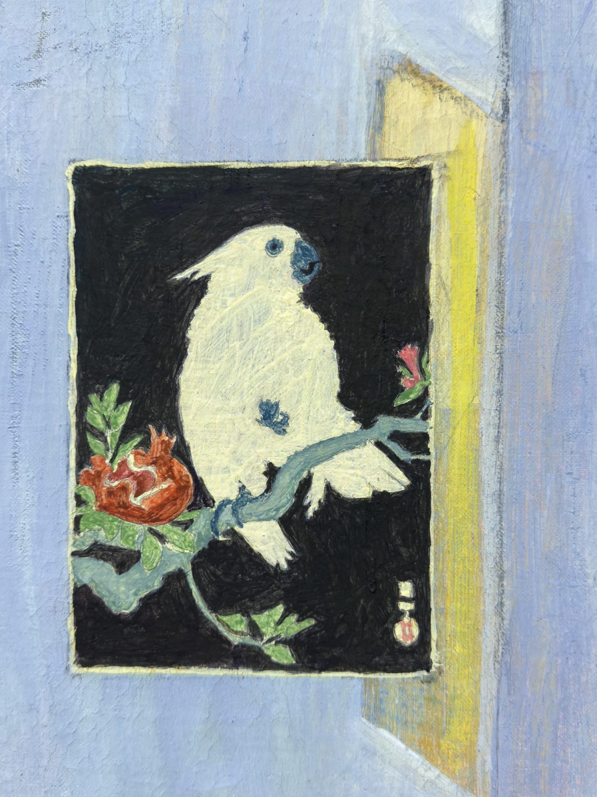 Matthias Weischer, Blaues Zimmer, 2025