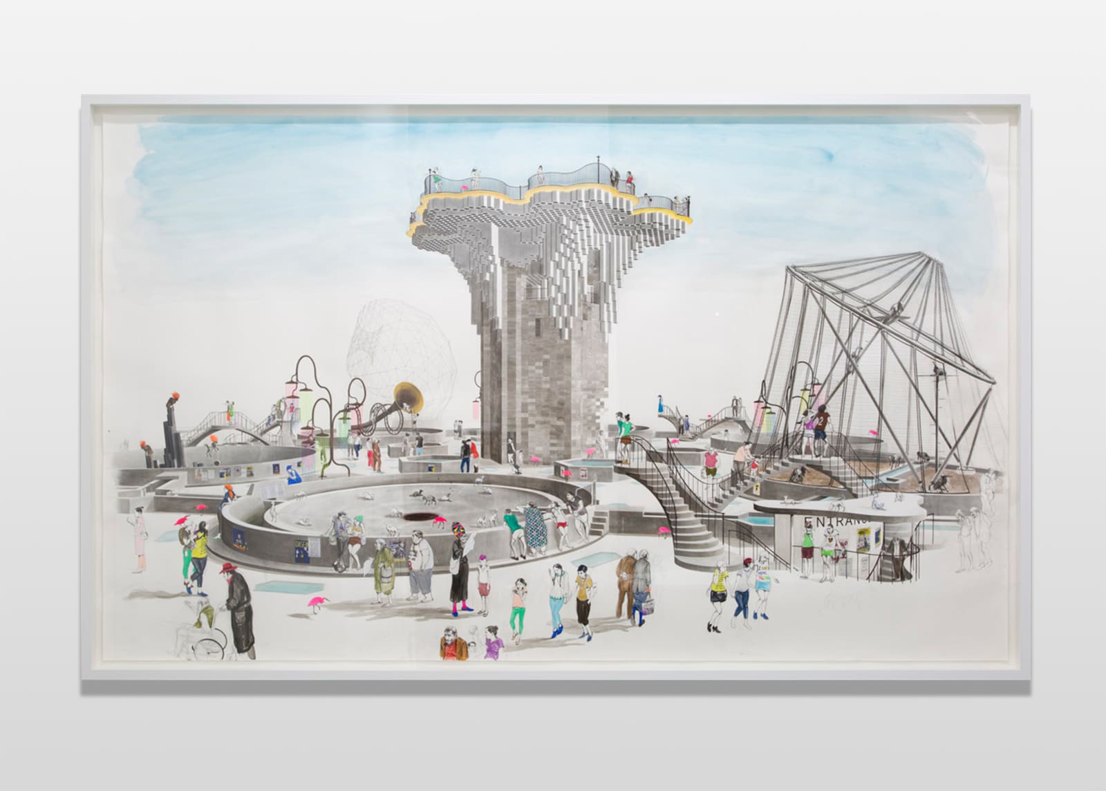 Charles Avery, Untitled (Inner Circle, Onomatopoeia Zoo), 2016