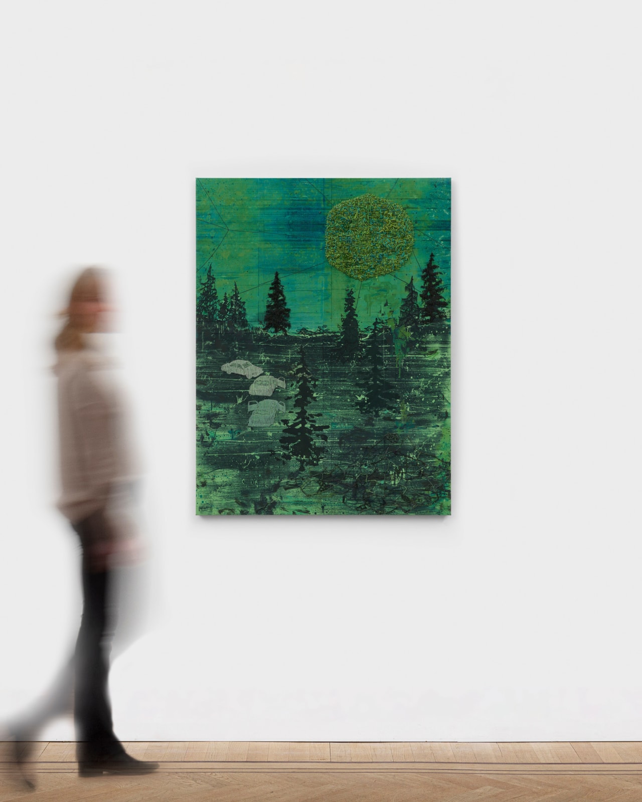 Michael Raedecker, outland, 2022