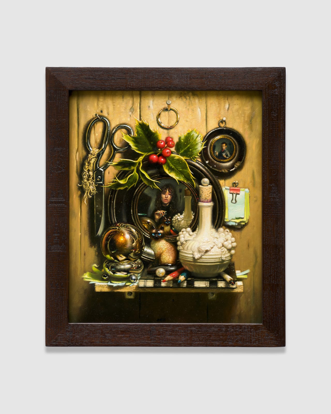 Stephen Appleby-Barr, Chloe Wise in Mirror with Self-Reflection, 2025