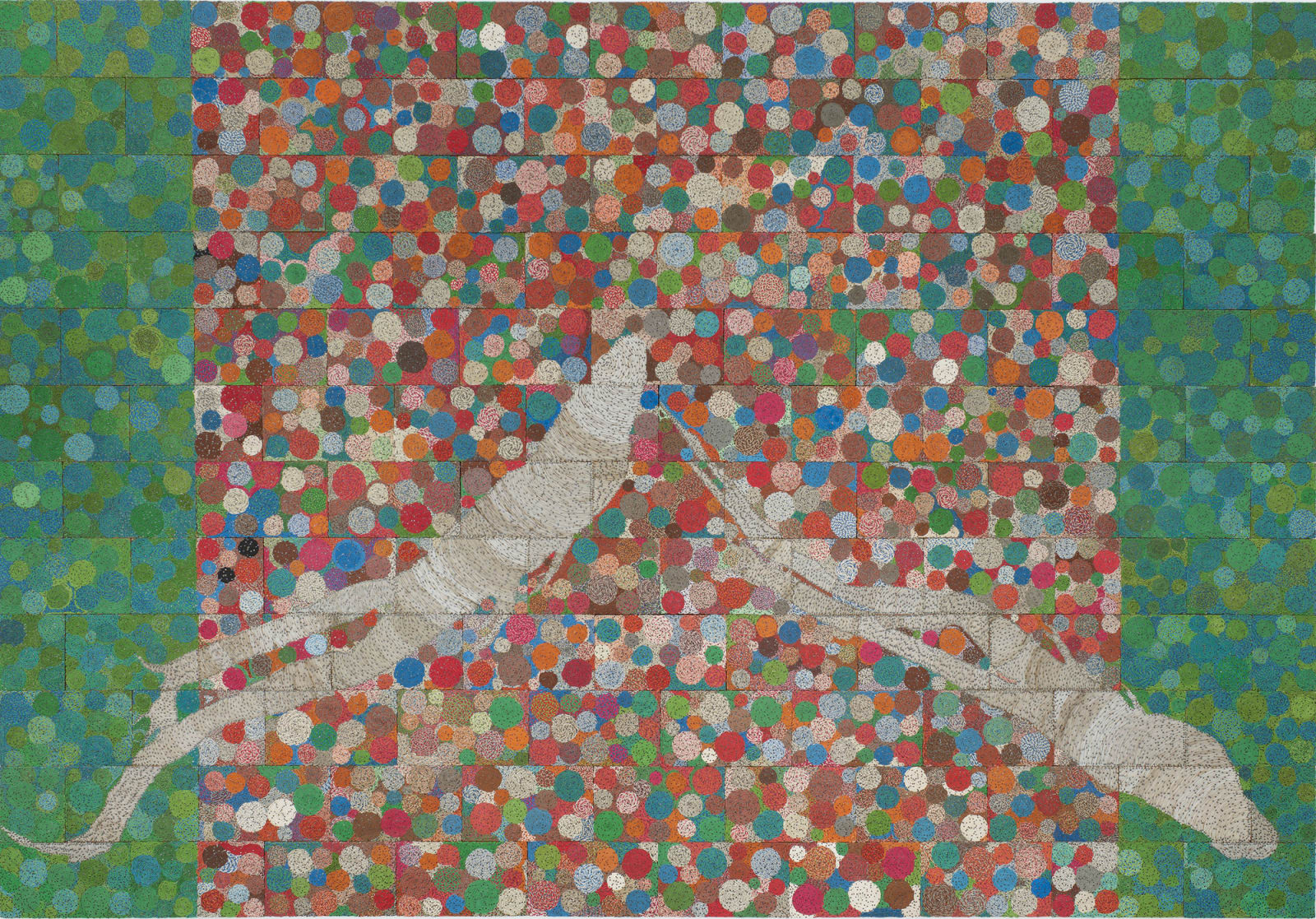 Elias Sime, Tightrope: Evolution (1), 2017