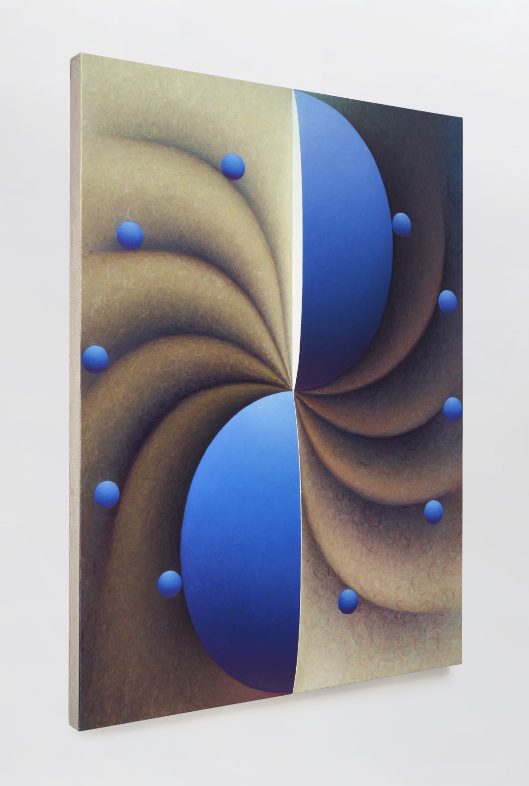 Loie Hollowell, Boob Wheel in blue and yellow, 2020