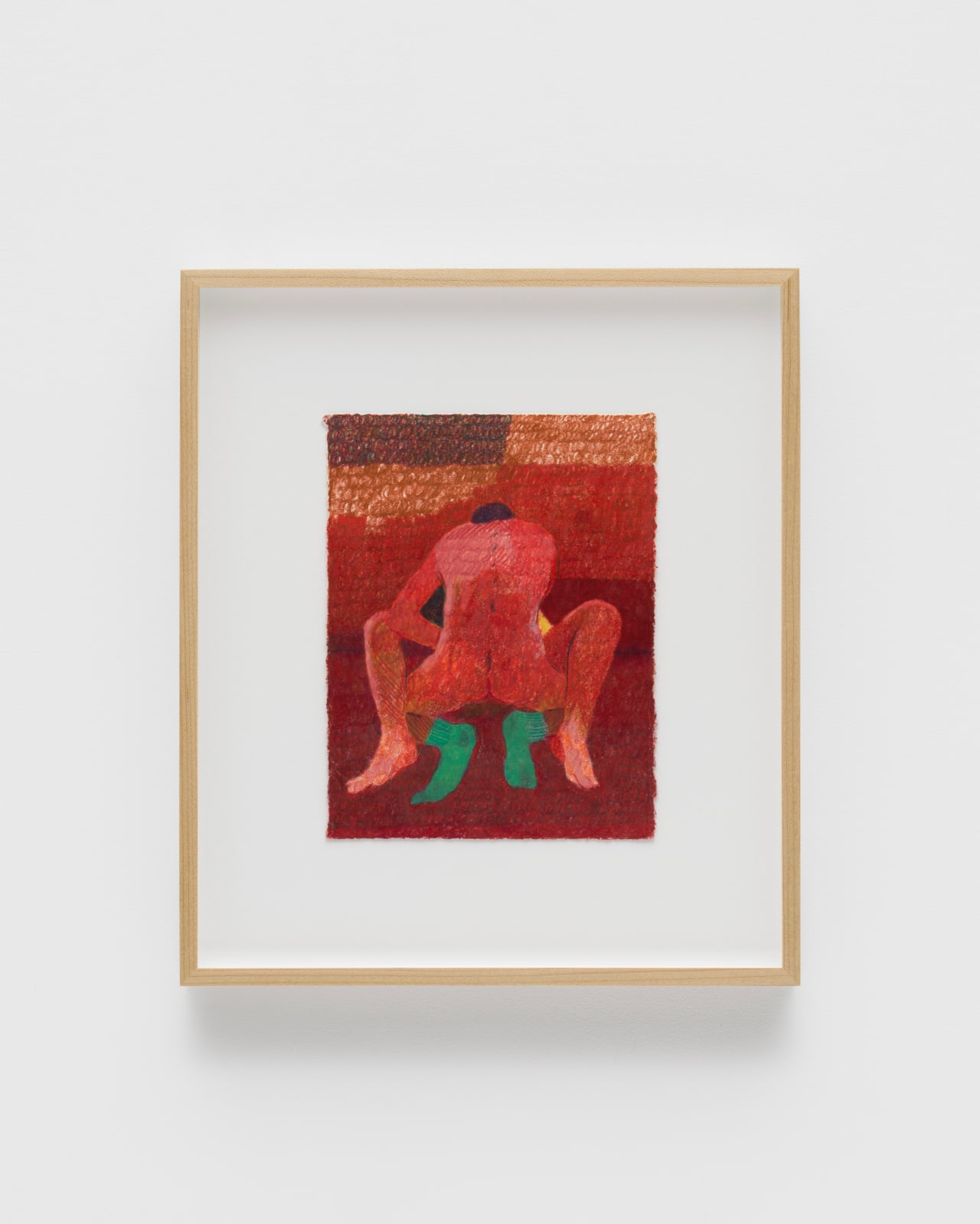 Anthony Cudahy, green socks, 2024