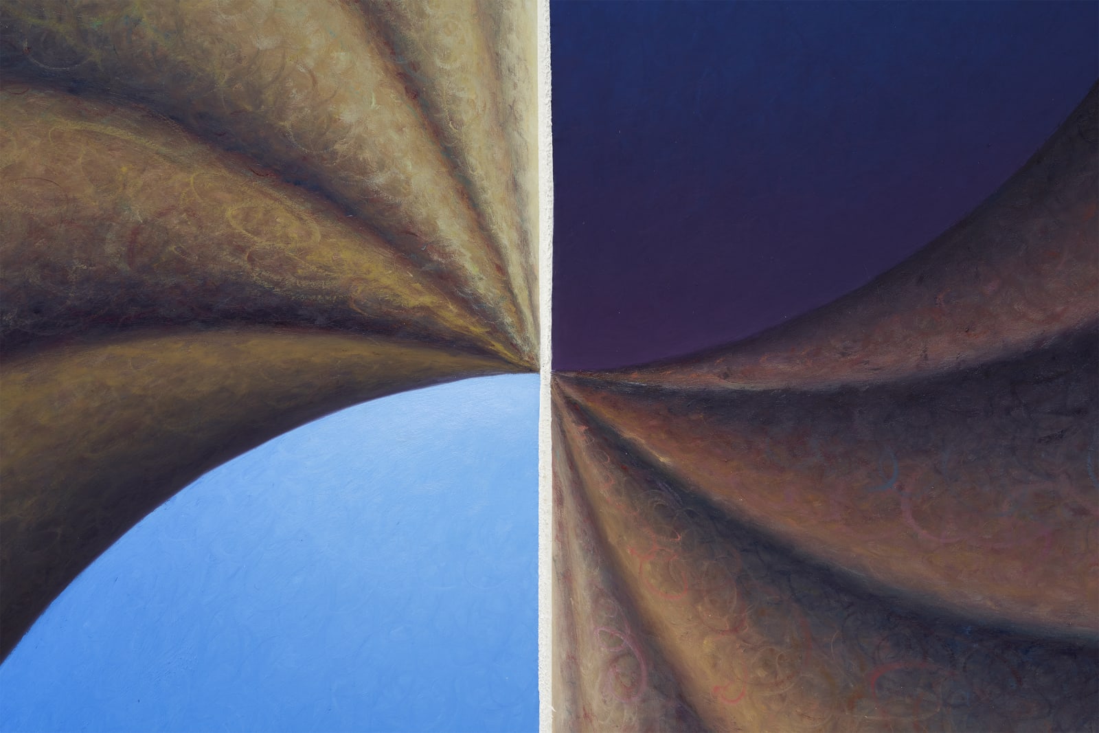 Loie Hollowell, Boob Wheel in blue and yellow, 2020