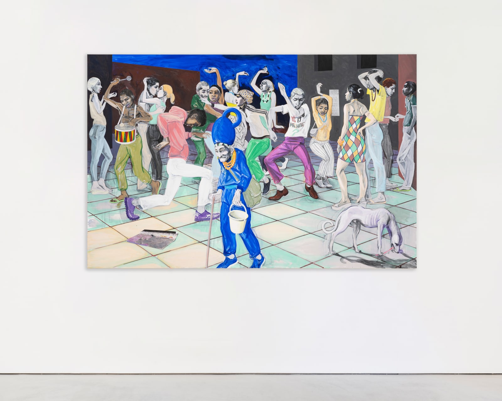 Charles Avery, Untitled (Dancers, Seer in Full Blue), 2023
