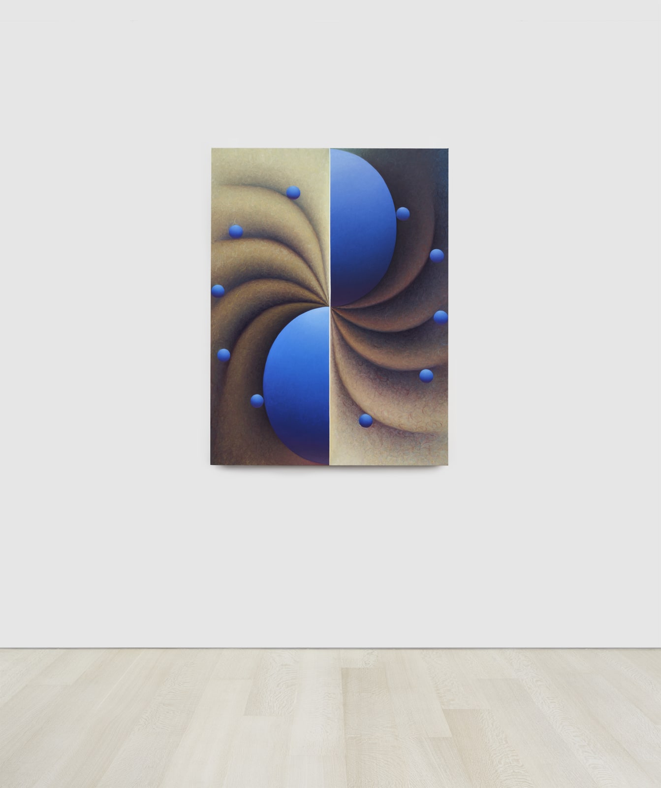 Loie Hollowell, Boob Wheel in blue and yellow, 2020
