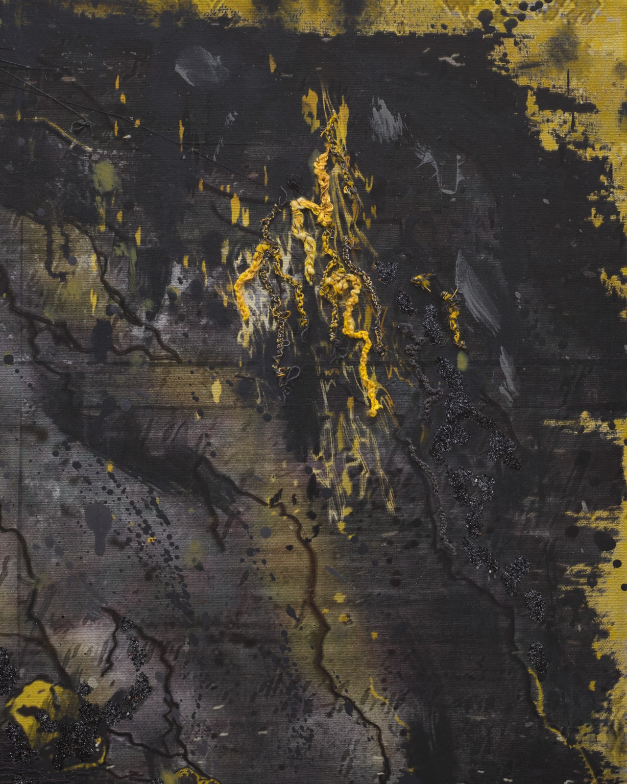 Michael Raedecker, invisible, 2023