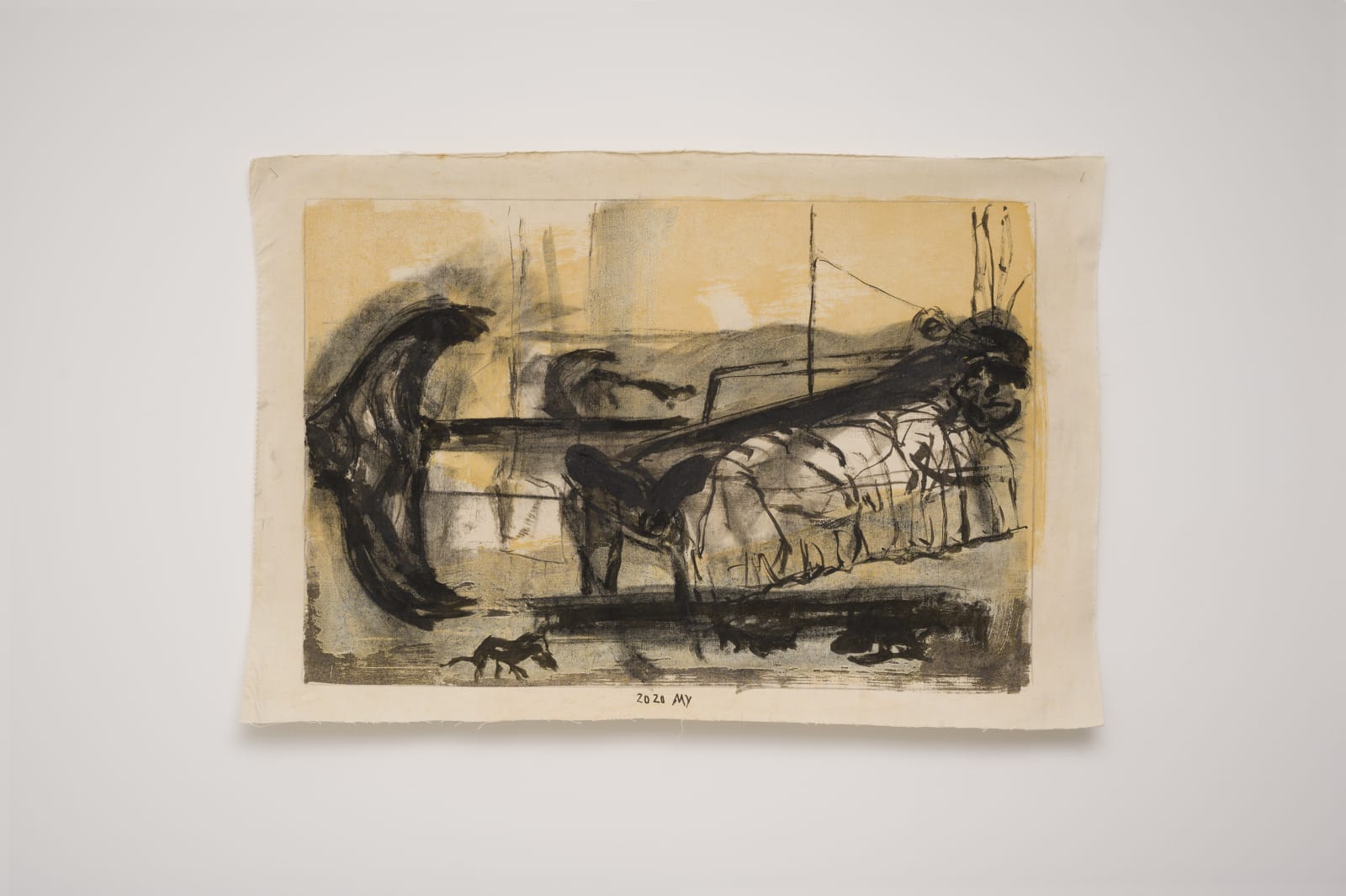 Miguel Ybáñez, Disuelto entre negra tinta y sulfuro de hierro, 2020