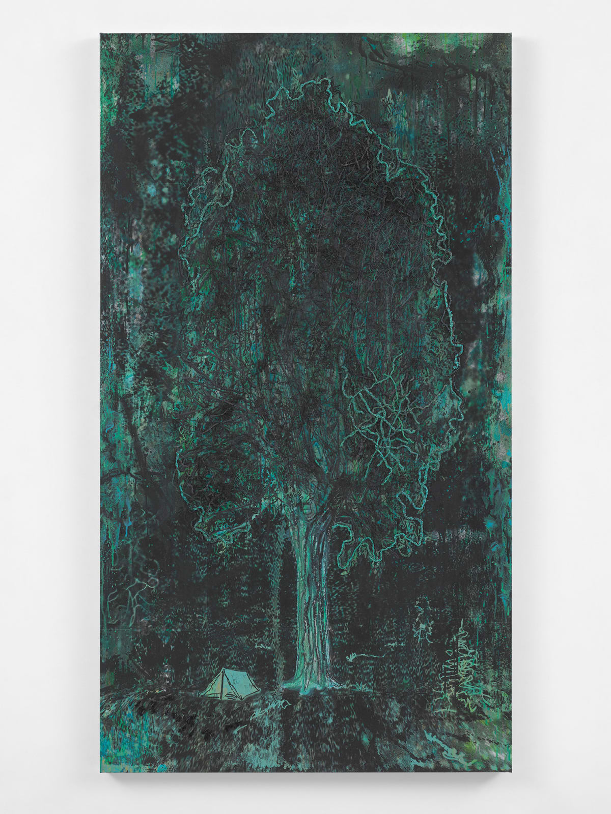 Michael Raedecker, space, 2024