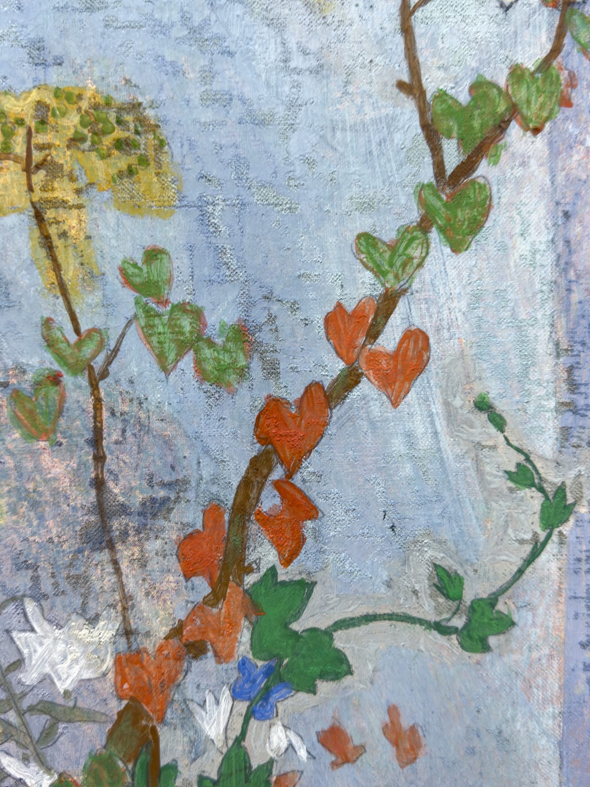 Matthias Weischer, Blaues Zimmer, 2025