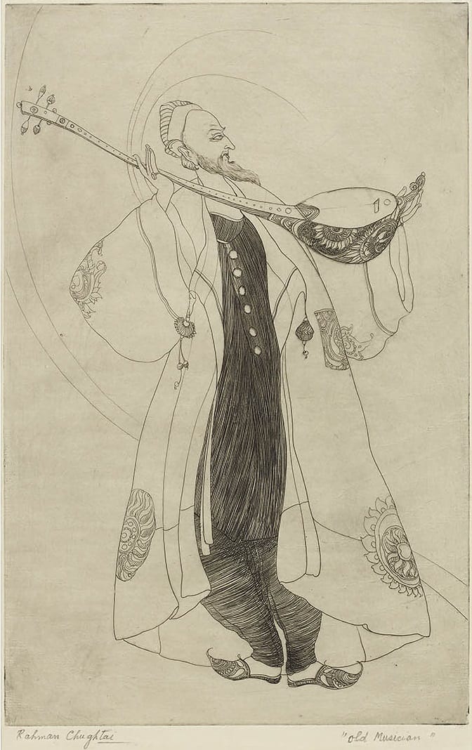 Abdur Rahman Chughtai, Old Musician