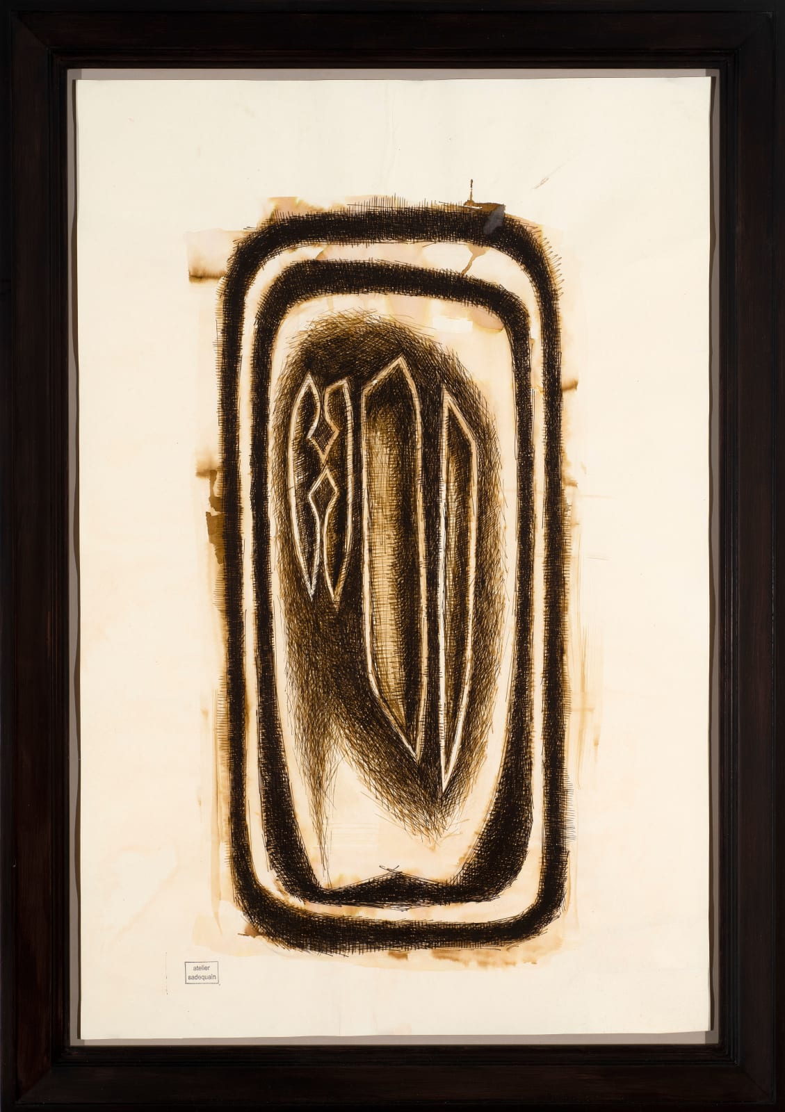 Syed Sadequain, Untitled (Two Entwined Figures), Circa 1962