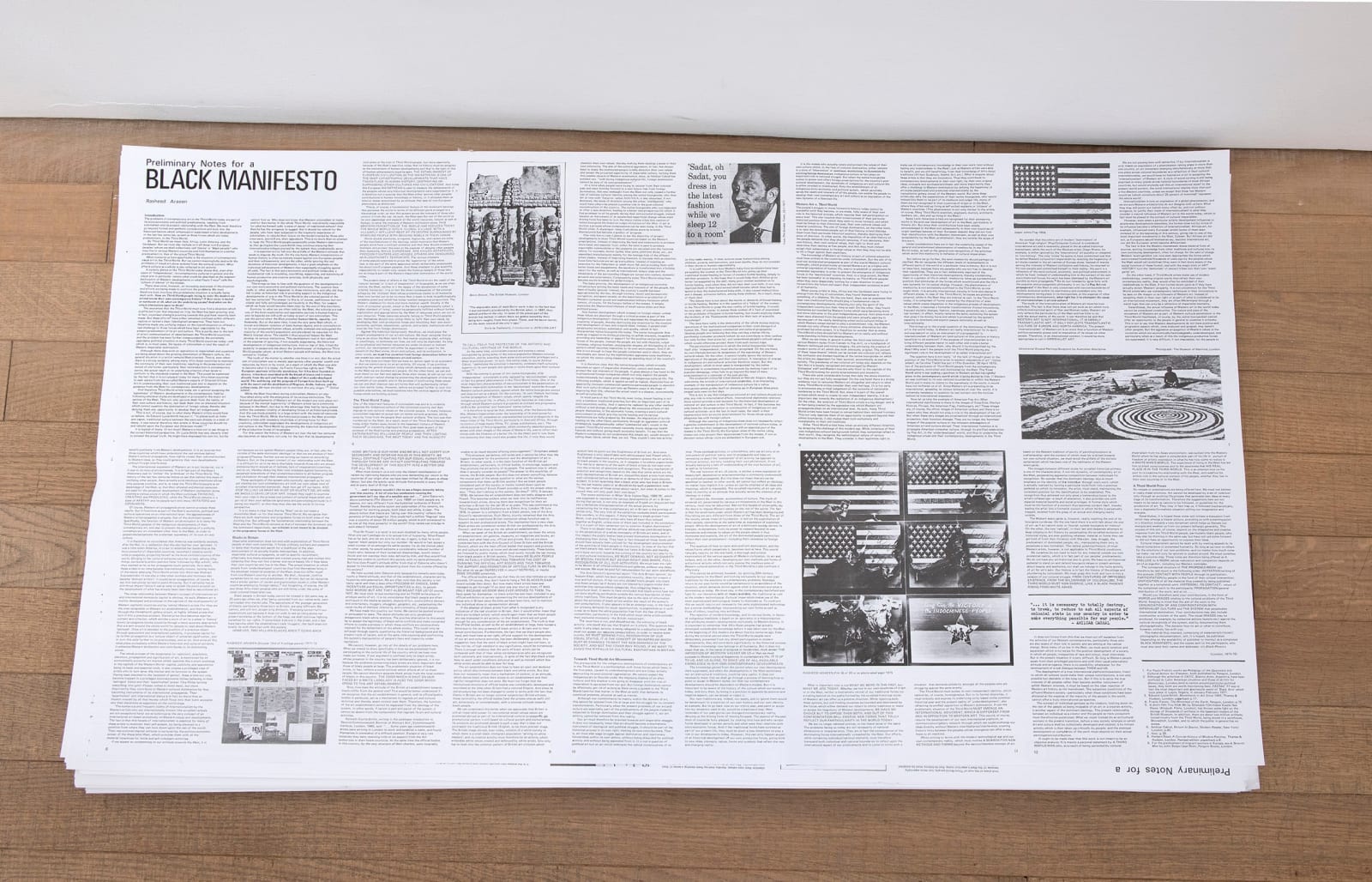 Rasheed Araeen, The Black Manifesto, 1975