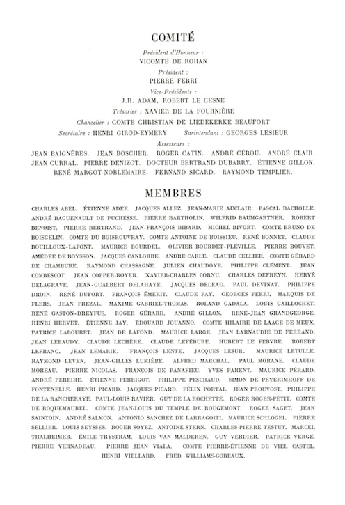 Syed Sadequain, A copy of the menu from the gala-dinner held to celebrate the publication of Albert Camus' 'L'Étranger', released by Les Bibliophiles de L'Automobile Club de France, 1966