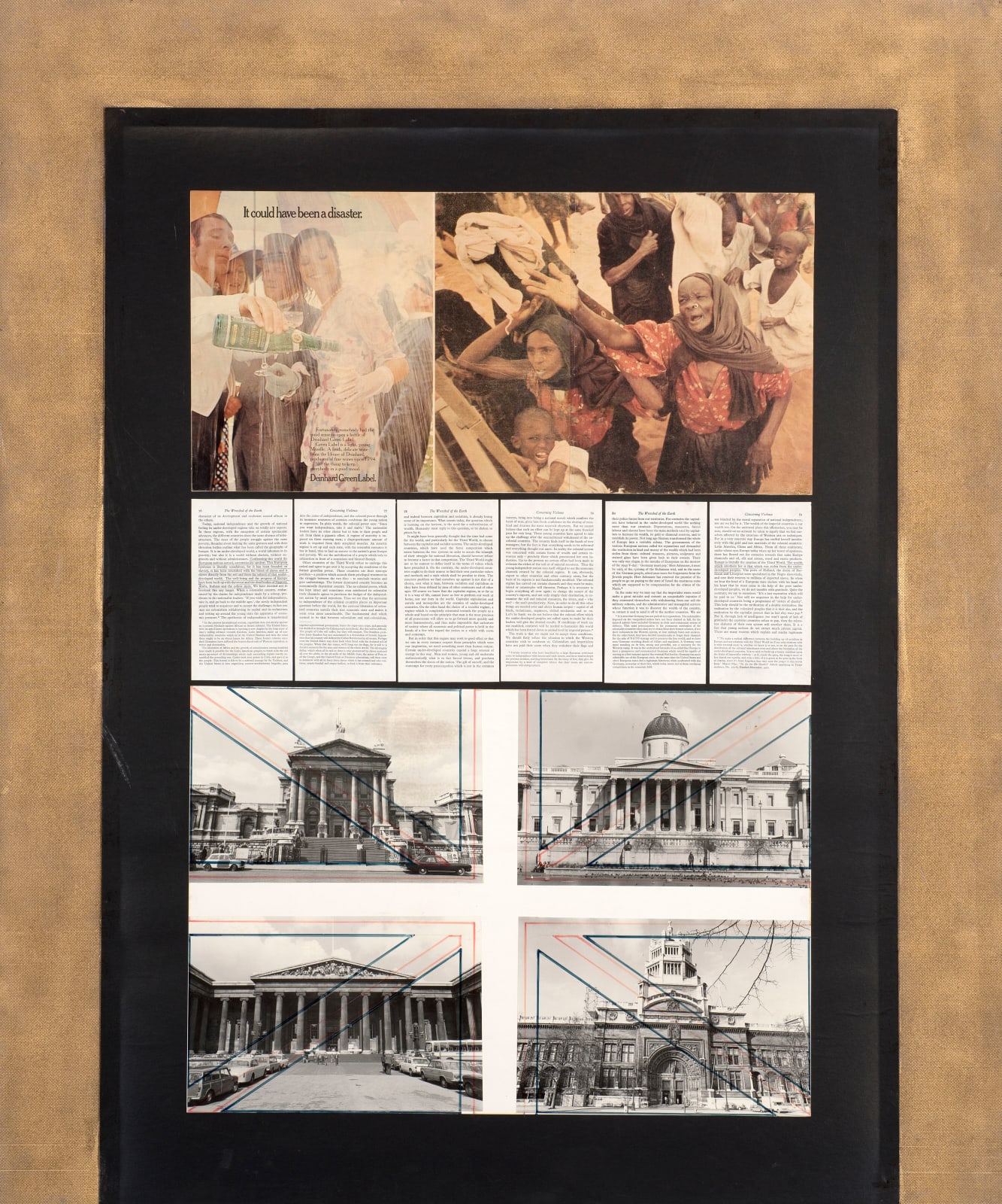 Rasheed Araeen, The Golden Series (4 Collages), 1974-1976