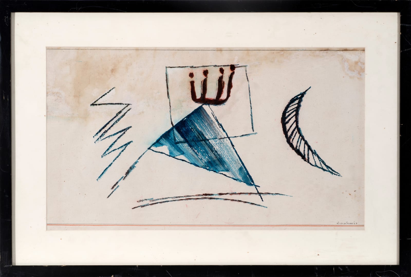 Jagdish Swaminathan, Untitled (Symbols), 1984