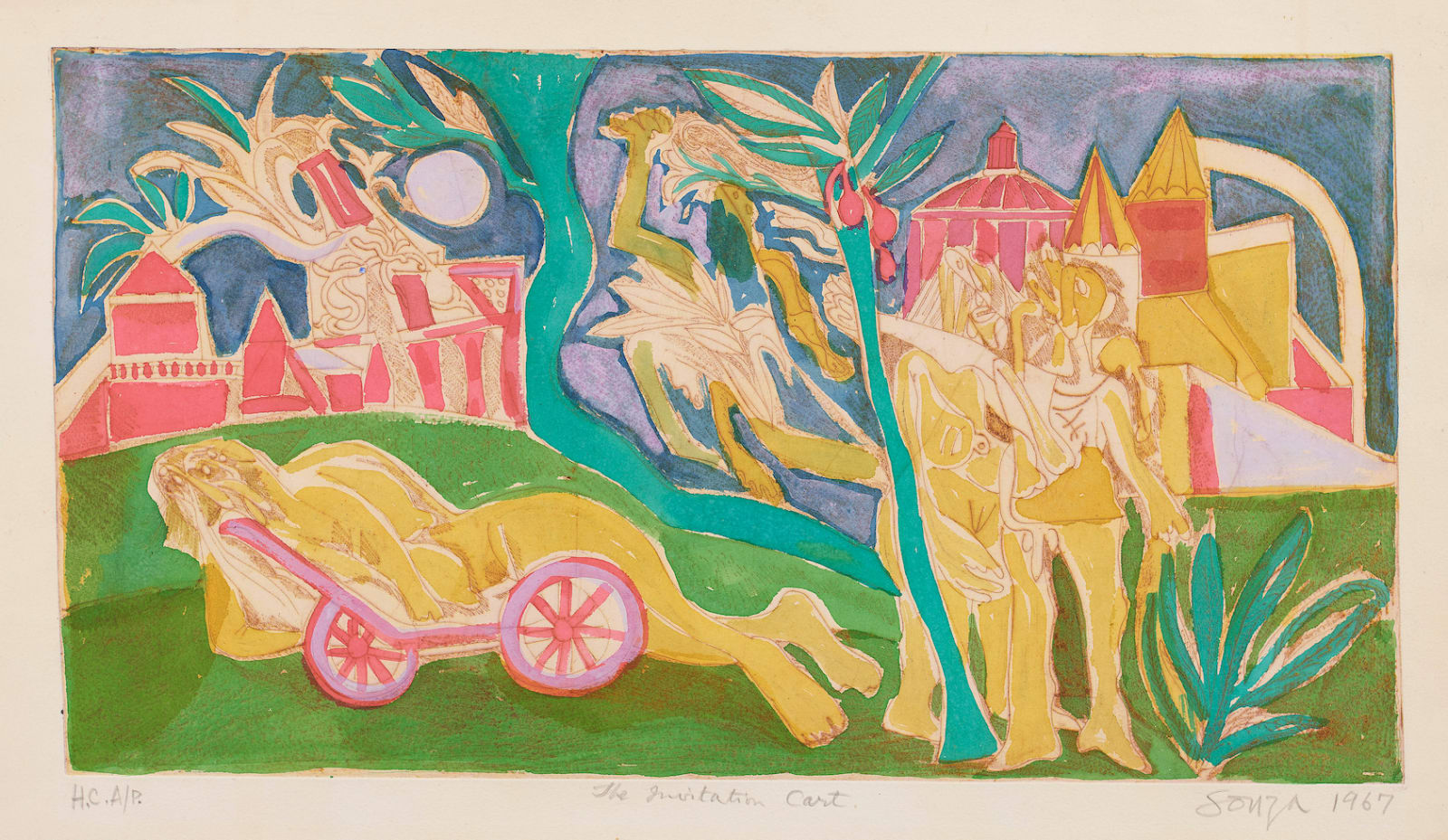 Francis Newton Souza, The Invitation Cart, 1967