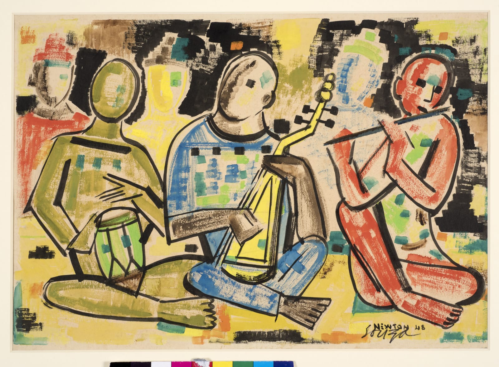 Francis Newton Souza, Musicians, 1948