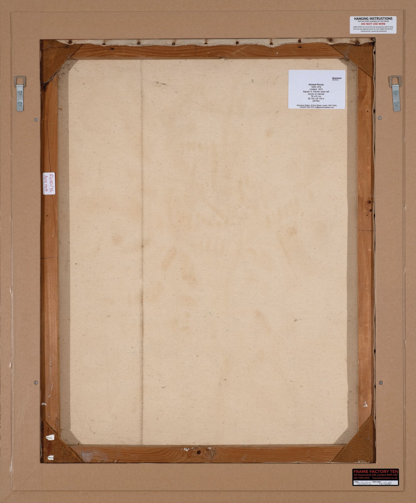 Ahmed Parvez, Untitled (Still Life on Red), 1974