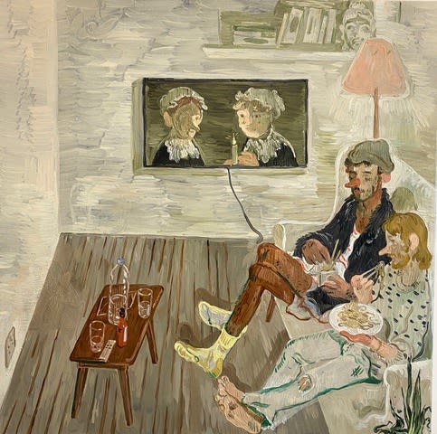 Salman Toor, Takeout, 2020