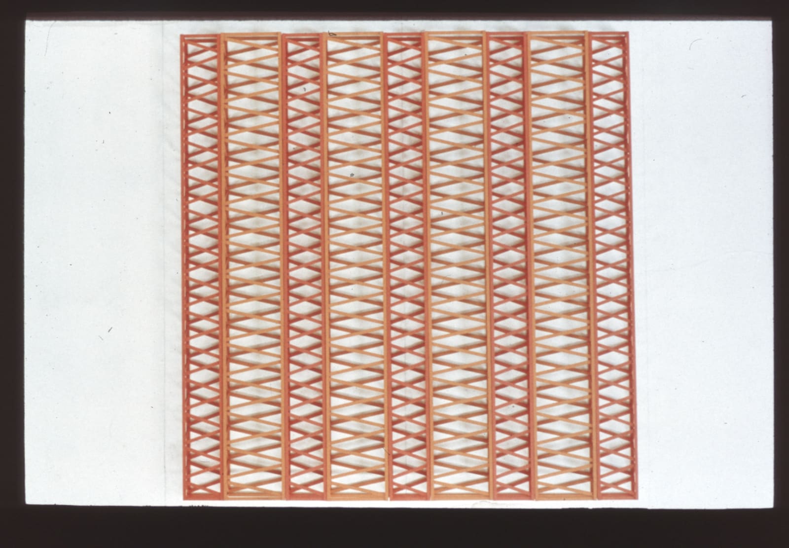 Rasheed Araeen, Untitled-4W+5R-70-x-66-x-4-in, 1971