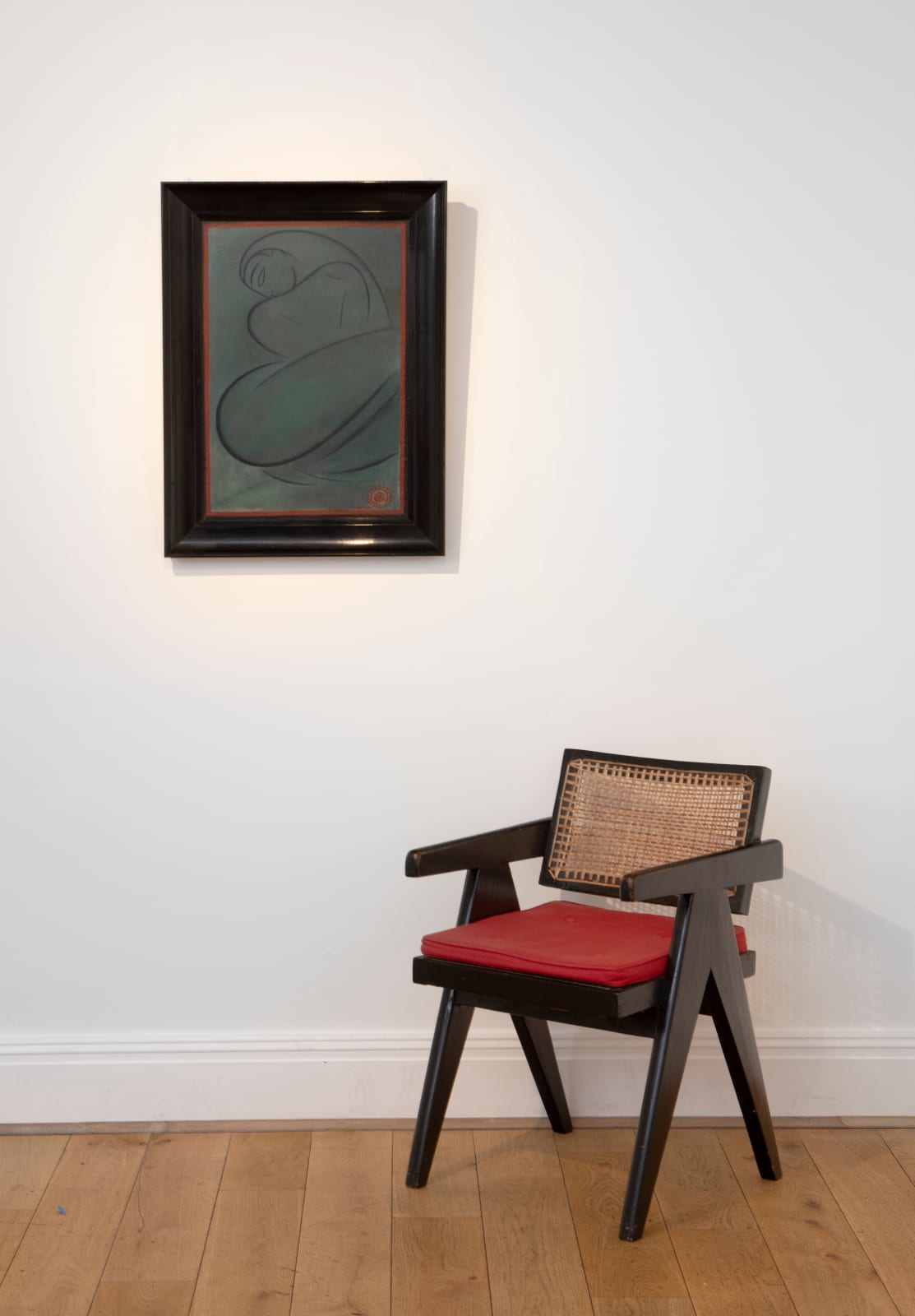 Jamini Roy, Untitled (Seated Woman), Circa 1935