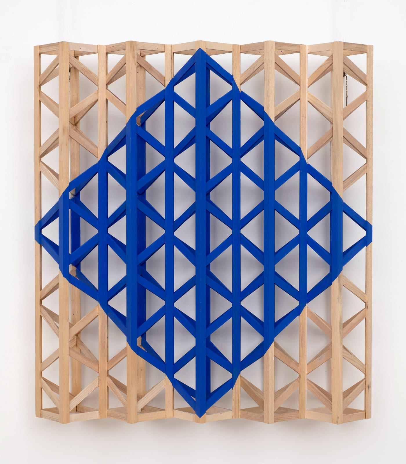 Rasheed Araeen, Blue Diamond, 2022