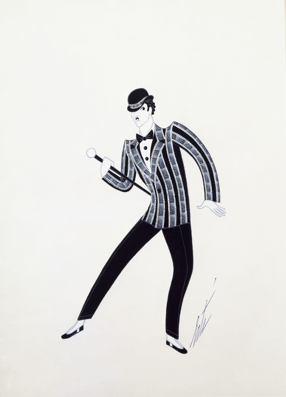 Romain de Tirtoff (Erté), Dancer’s costume, Ragtime, 1975