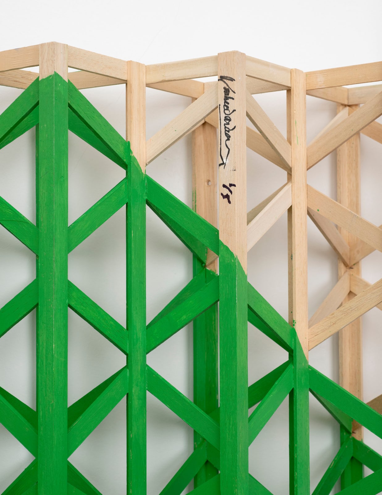 Rasheed Araeen, Green Diamond, 2022