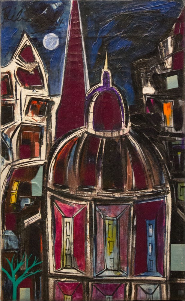 Lancelot Ribeiro, Purple Landscape, 1964