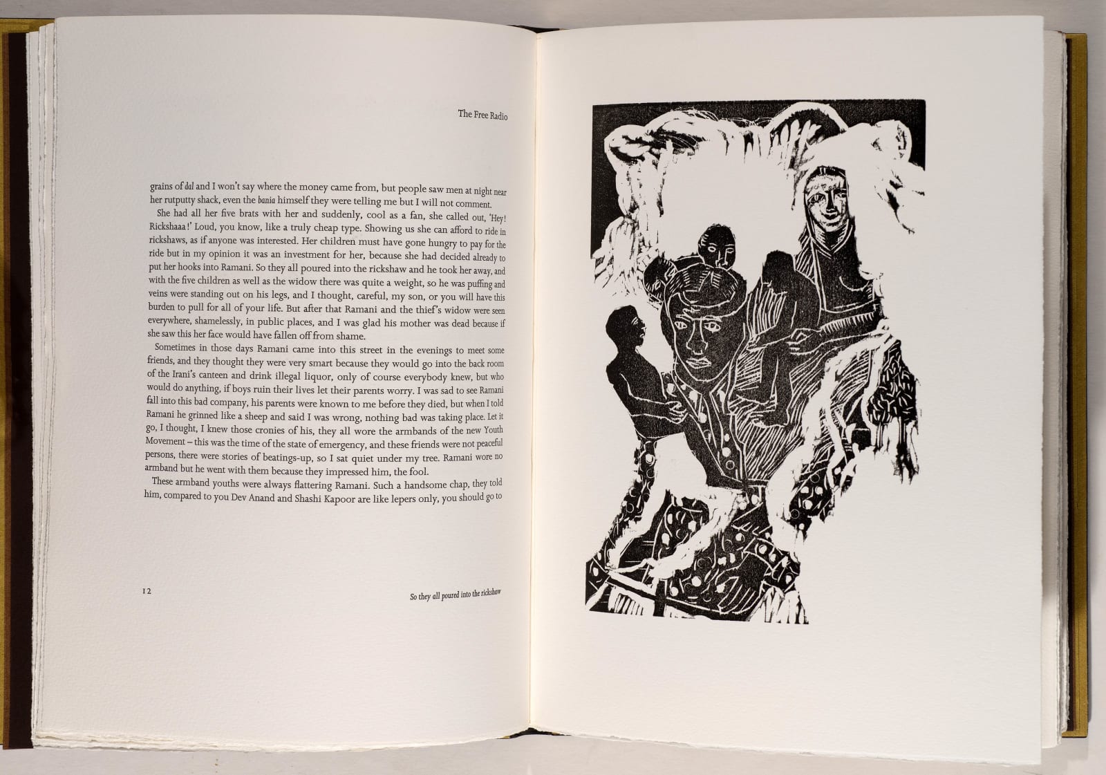 Bhupen Khakhar, Salman Rushdie, Two Stories with Five Woodcuts and Three Linocuts by Bhupen Khakhar, 1989