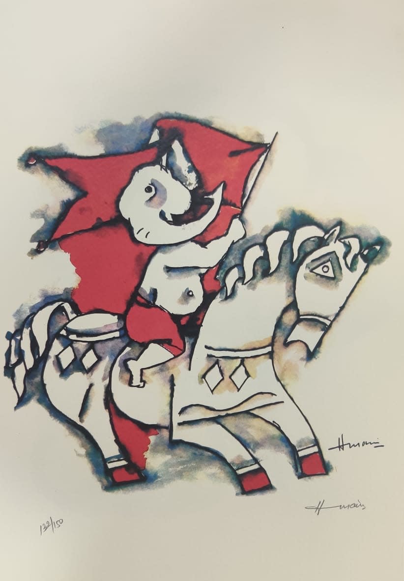 Maqbool Fida Husain, Untitled (Ashta Vinayak Series), 2007