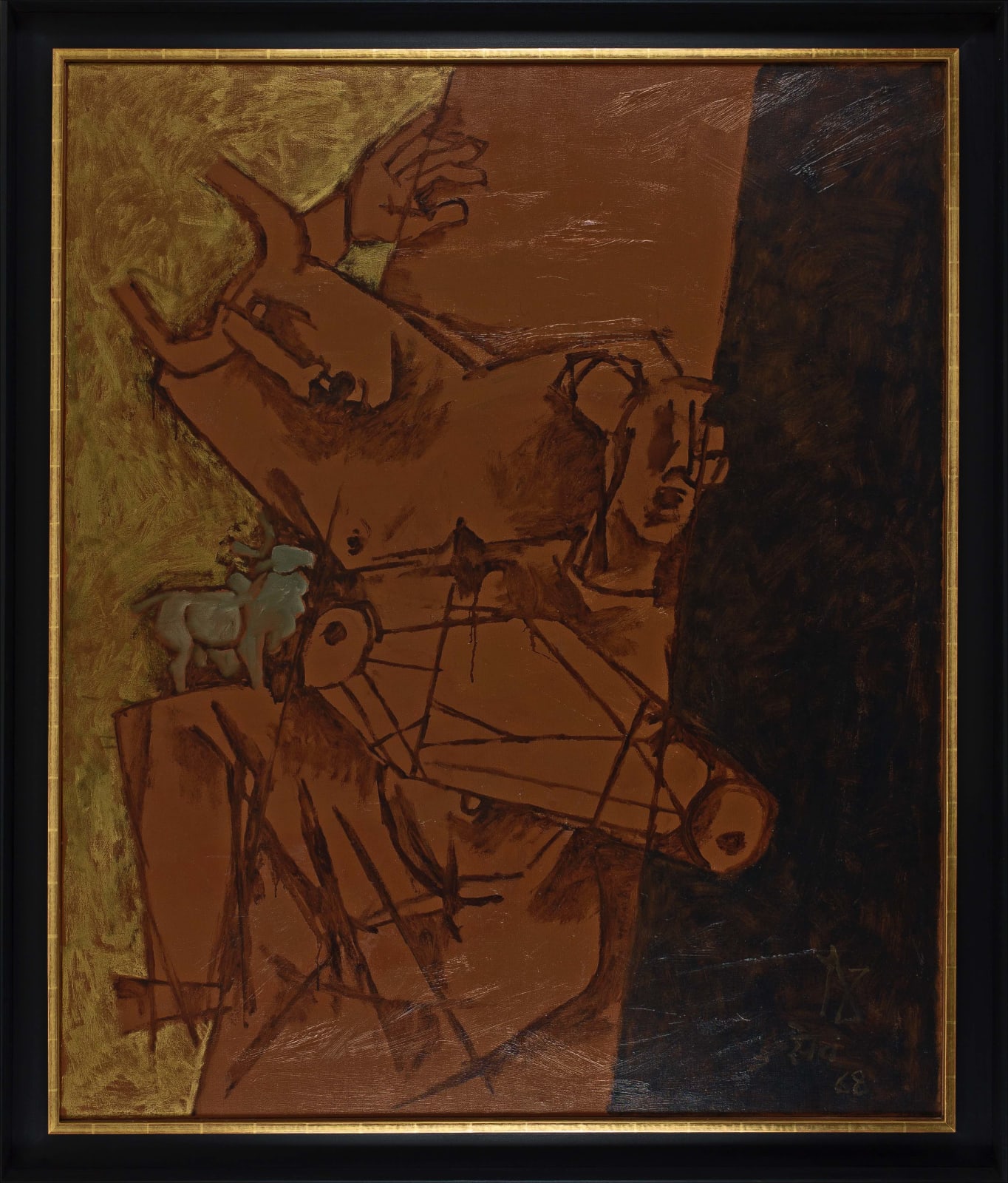 Maqbool Fida Husain, Dharti Ntriya, (Earth Dance), 1968