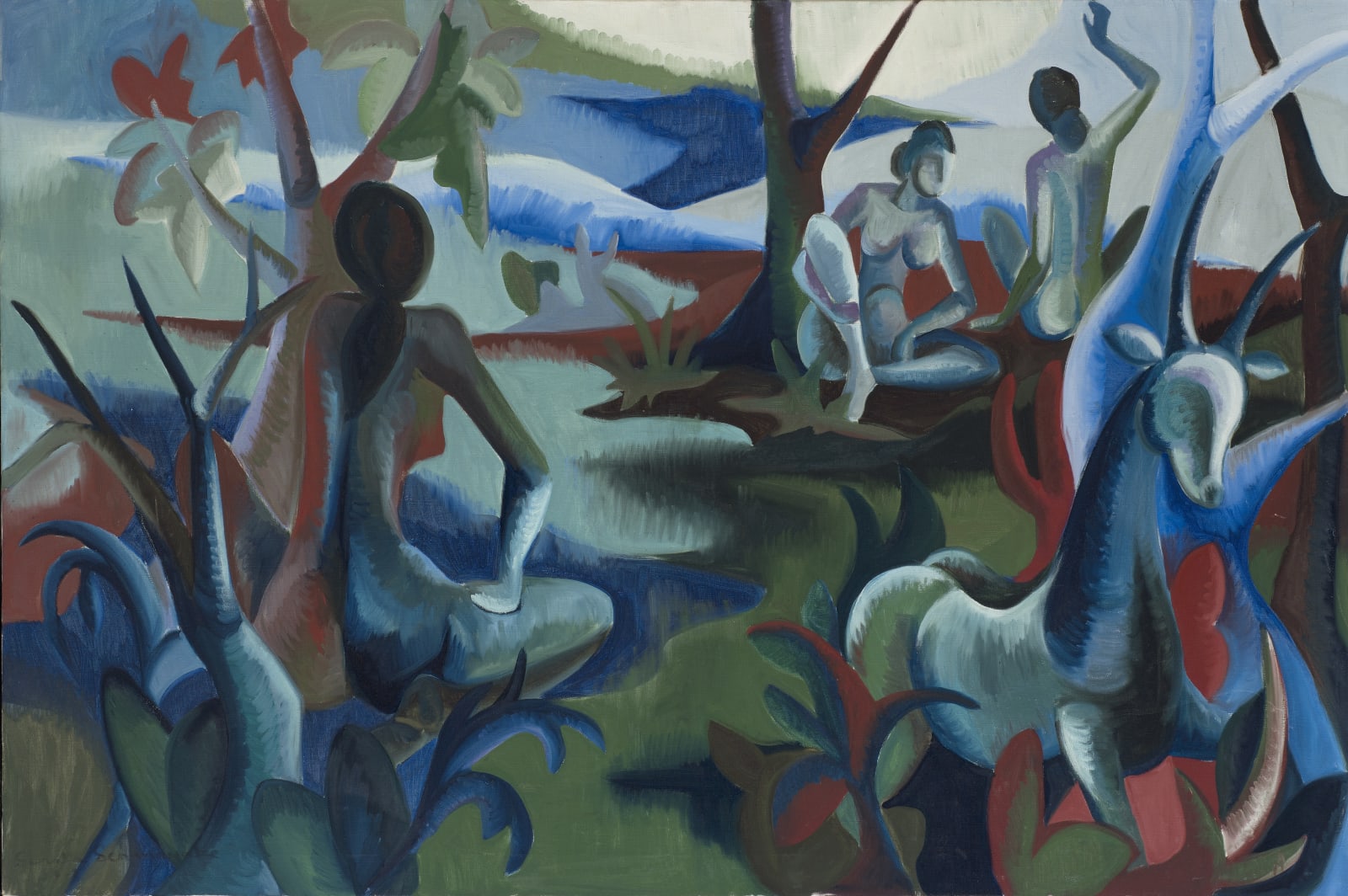 Senaka Senanayake, Untitled (Forest Scene), circa 1985