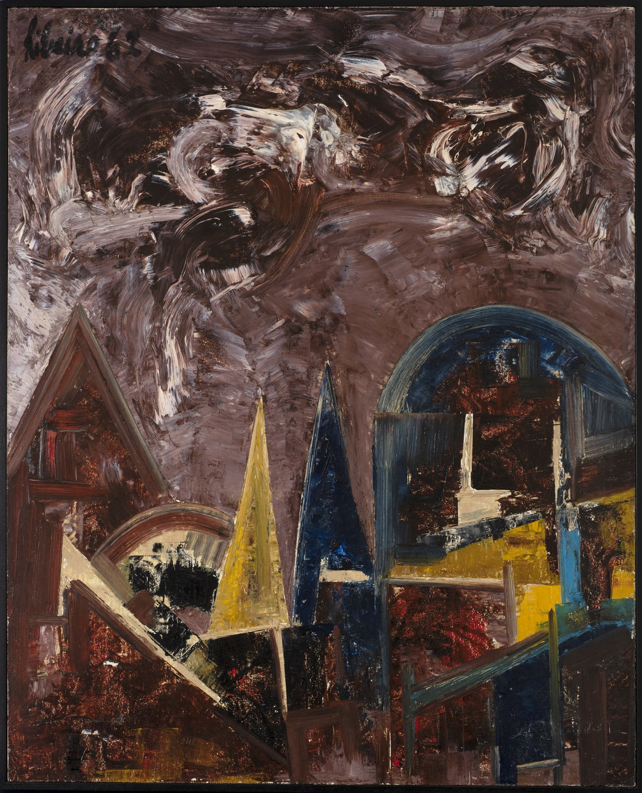 Lancelot Ribeiro, Landscape with Spires, 1962