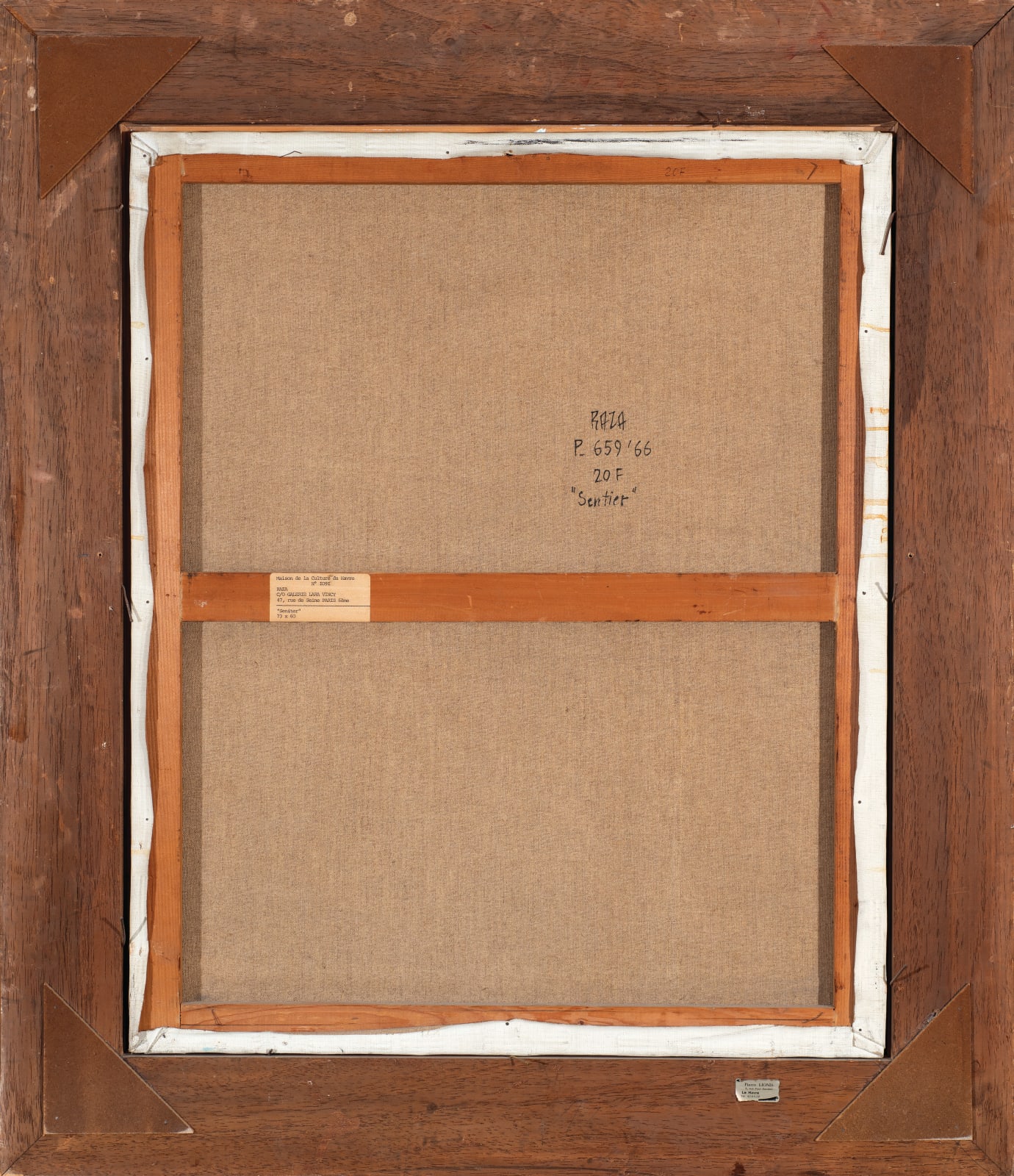 Sayed Haider Raza, Sentier, 1966